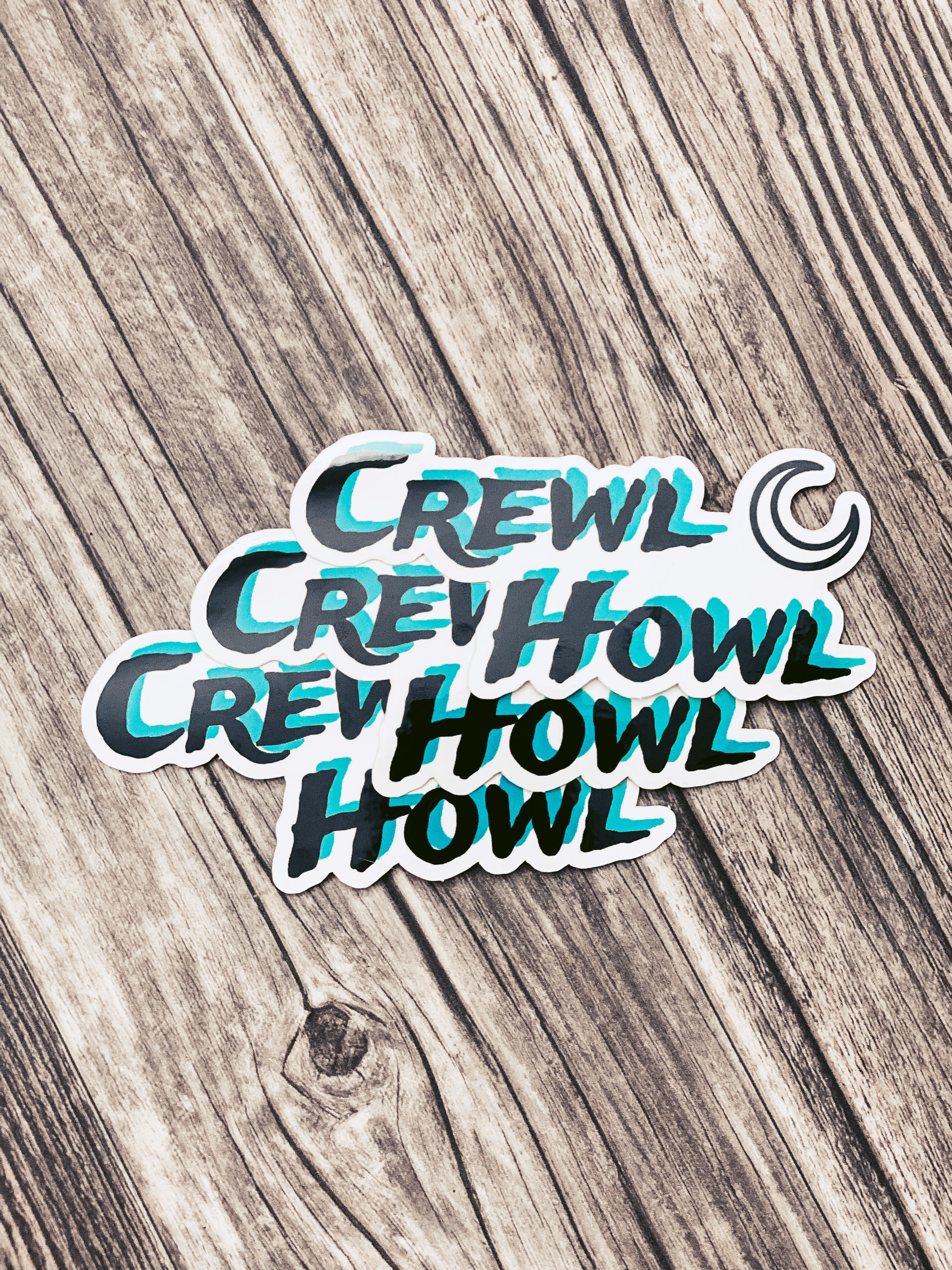 Crewl Howl Sticker